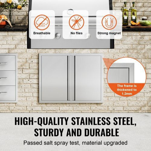 Πόρτα Bbq Vevor 787x609 Mm Διπλή Εξωτερική Κουζίνα Ανοξείδωτη Smabscjmys31wsg92v0