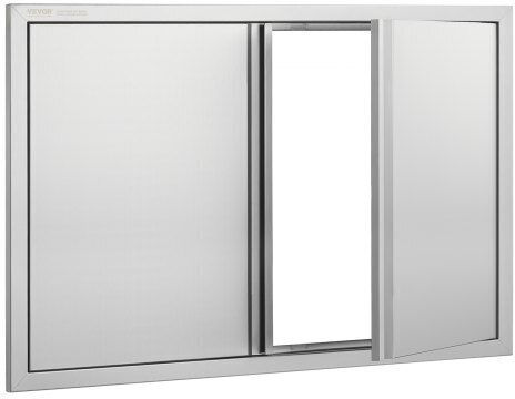 BBQ Door Vevor 914x610 mm Stainless Steel Double Outdoor Kitchen Door