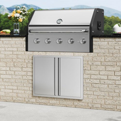 Πόρτα Bbq Vevor 787x609 Mm Διπλή Εξωτερική Κουζίνα Ανοξείδωτη Smabscjmys31wsg92v0