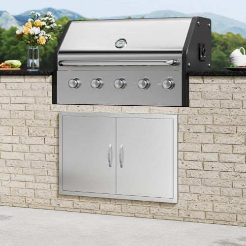 Πόρτα Bbq Vevor 915x610mm Ανοξείδωτη Διπλή Εξωτερική Κουζίνα Smmbscjmys36wmlacv0