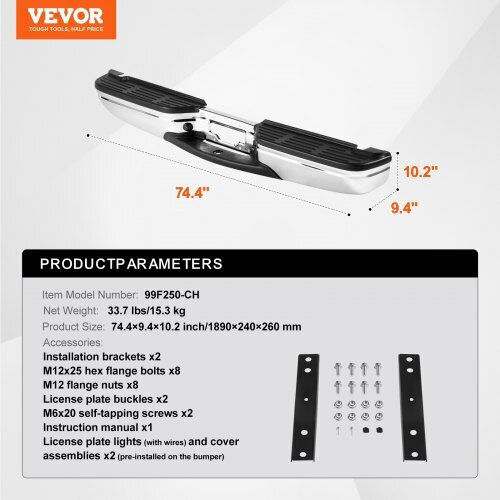Задна броня Vevor Ford F250/F350 1999-2007 Ftk19992007f4upaov9