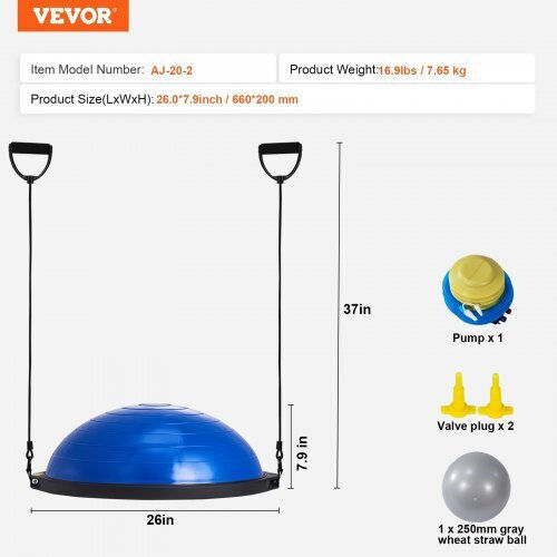 Vevor Μπάλα Ισορροπίας Μαύρη