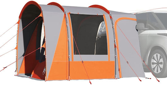 vidaXL Car Camping Tent Orange for 4 People 300x185x200cm