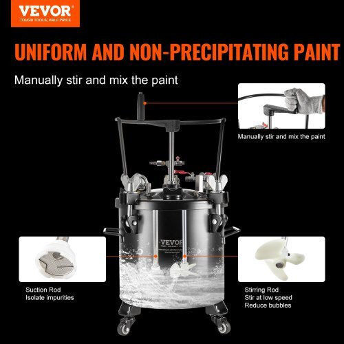 Vevor Pistol De Vopsit Cu Aer Tumbler Plutitor
