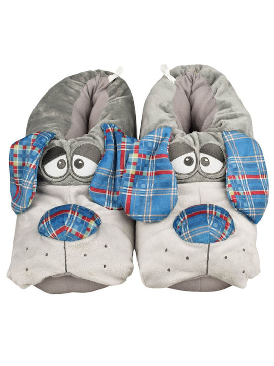 Yfantidis Animal Men's Slippers Gray