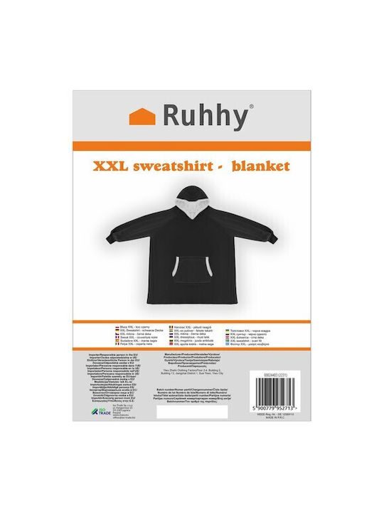 Xxl Sweatshirt Black Blanket Ruhhy 24403