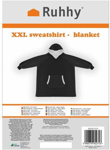 Xxl Sweatshirt Black Blanket Ruhhy 24403 Xxl Sweatshirt Black Blanket Ruhhy 24403