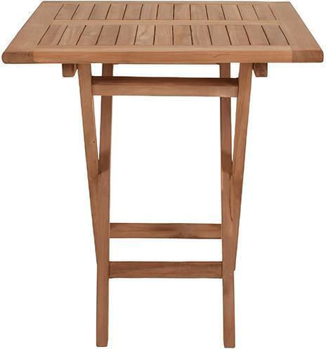 Masă Pentru Spații Exterioare Mici Din Teak Pliabil Winston Natural 70x70x75cm