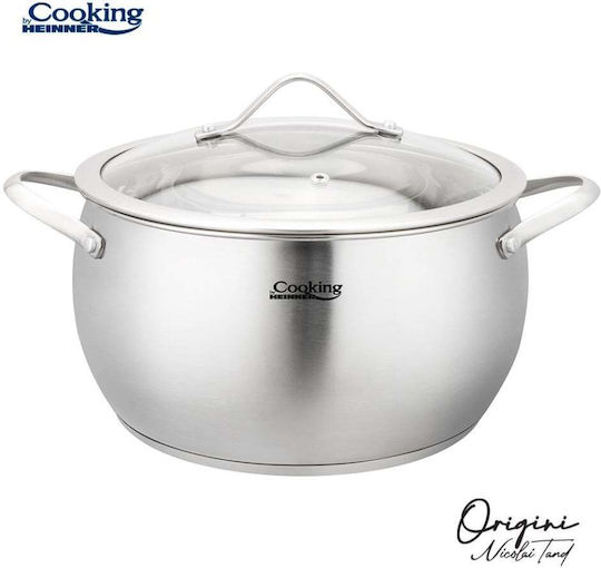 Heinner Nicolai Tand Βαθιά Ανοξείδωτη Κατσαρόλα 6lt / 24cm