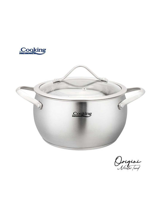 Heinner Nicolai Tand Deep Stainless Steel Pot 2.5lt / 18cm