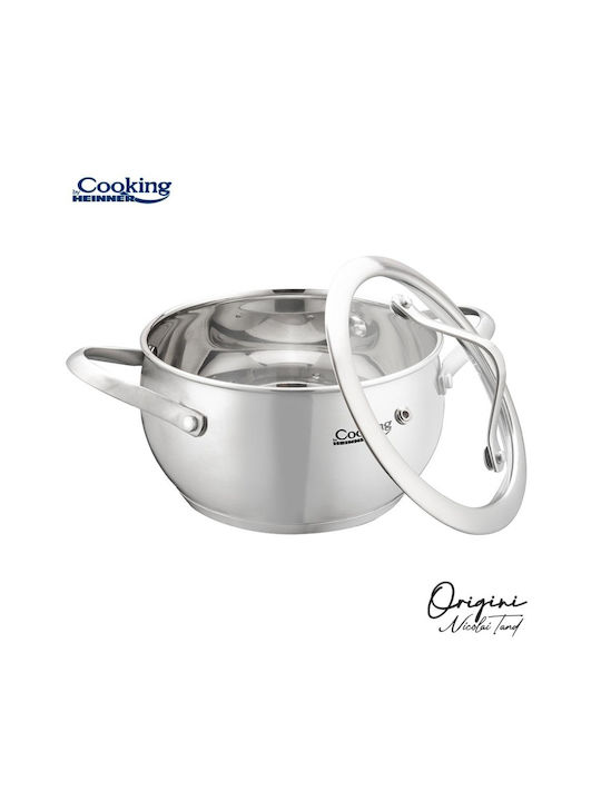 Heinner Nicolai Tand Deep Stainless Steel Pot 1.8lt / 16cm