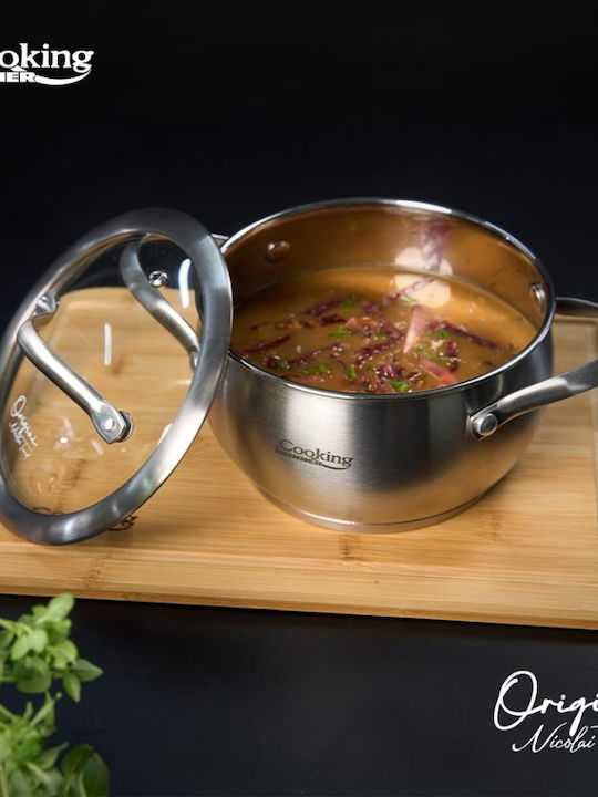 Heinner Nicolai Tand Deep Stainless Steel Pot 2.5lt / 18cm