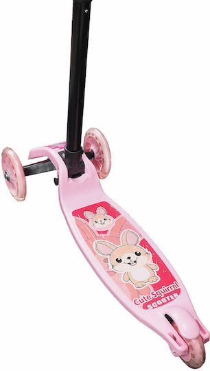 Action One Kinder 3-Rad Klappbarer Roller Funride Pink