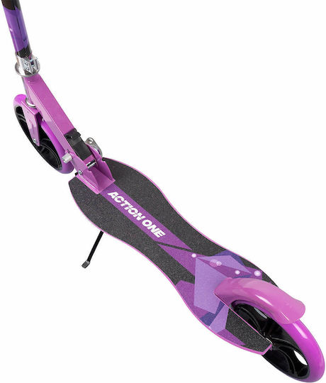 Action One Kinder 2-Rad Klappbarer Scooter Nitro Lila