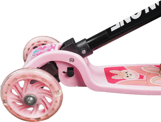 Action One Kinder 3-Rad Klappbarer Roller Funride Pink