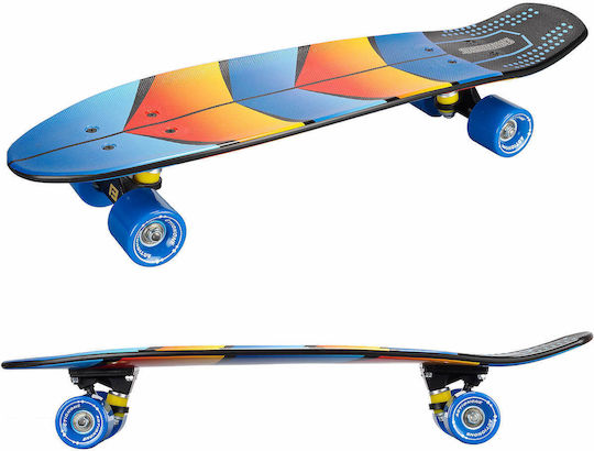 Action One Complete Penny Board Hawaii Surfing 68 X 17.5 Cm Multicolor