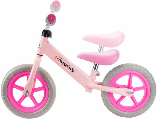 Action One Kids Balance Bike Happy Baby 12 Inch Pink