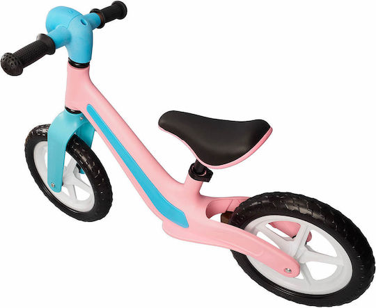 Bicicletă de echilibru pentru copii Action One cu lumini și muzică, 12 inch, roz