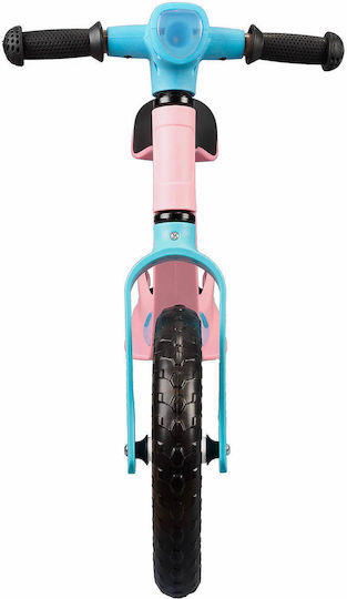 Bicicletă de echilibru pentru copii Action One cu lumini și muzică, 12 inch, roz