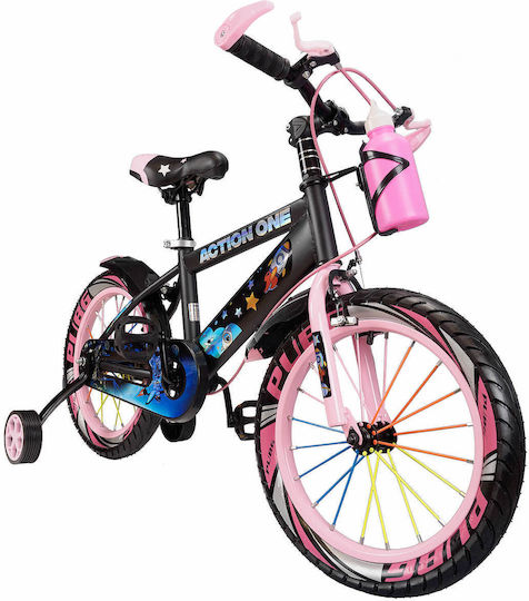 Bicicletă pentru copii Action One 16" City Genesis Roz