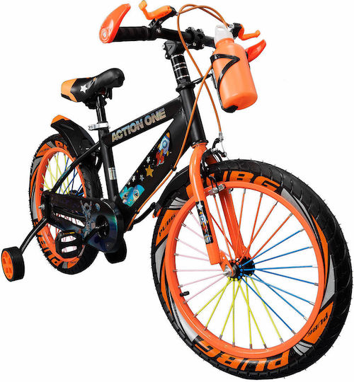 Action One 18" Kids Bicycle City Nova Orange