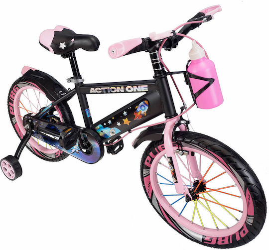 Bicicletă pentru copii Action One 16" City Genesis Roz
