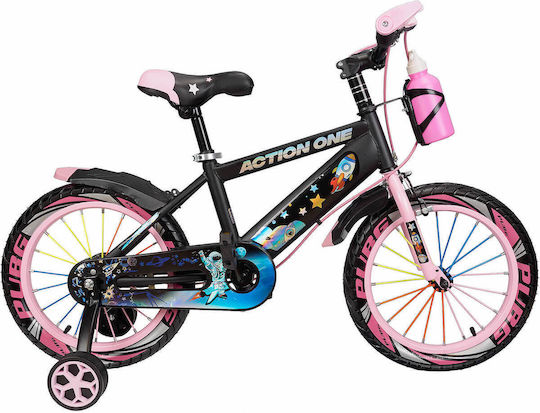 Bicicletă pentru copii Action One 16" City Genesis Roz