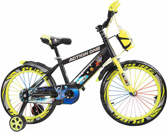 Action One 14" Kids Bicycle City Chameleon Neon Green