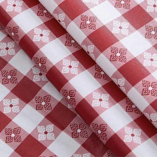Pufo Bistro Tablecloth 100 x 140 Cm Red and White