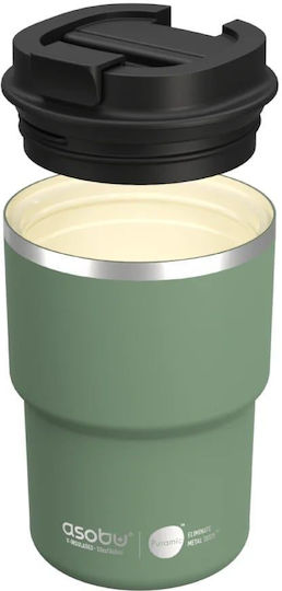 Asobu Ποτήρι Θερμός 360ml Πράσινο