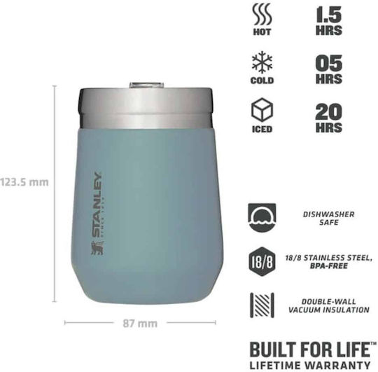 Stanley Go Everyday Glas Thermosflasche Rostfreier Stahl 290ml Shale