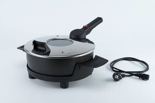 P32F/01 Pizzabäcker 580W mit Kapazität 4Es Schwarzer