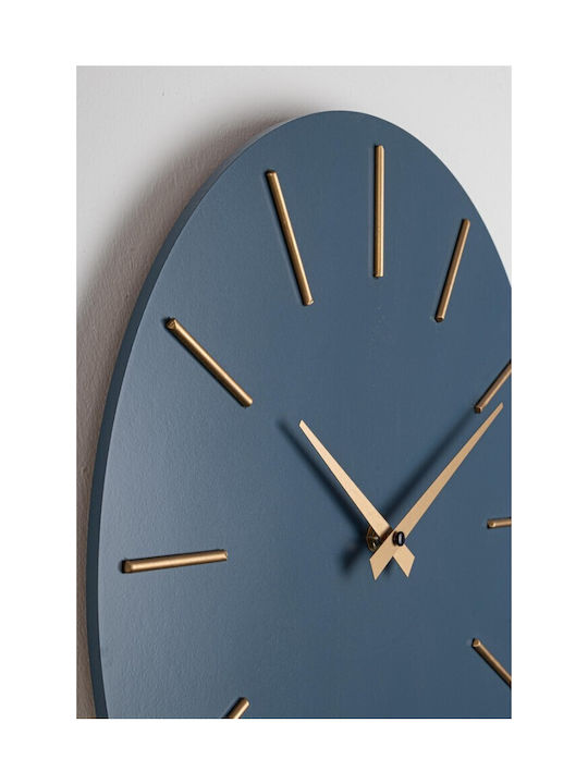 Bizzotto Timeline Ρολόι Τοίχου Mdf Μπλε Ø40x5