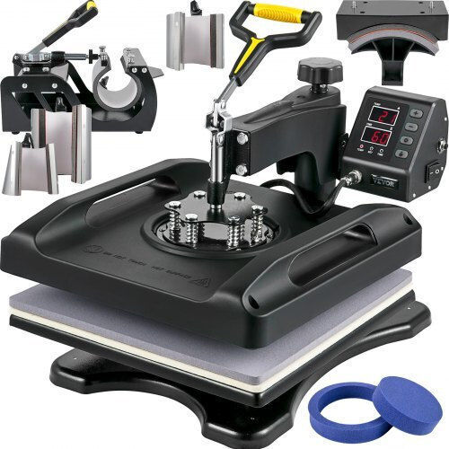 Vevor 15x15 8 in 1 Black Heat Transfer Machine Tjbyxkhsp80385kiqv2