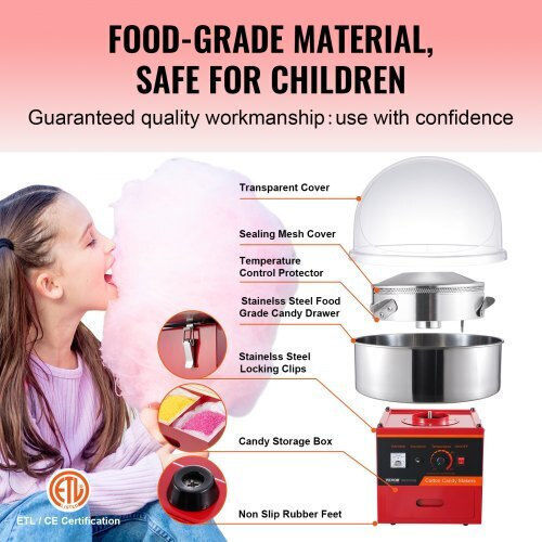 Vevor Commercial Cotton Candy Machine 1000W