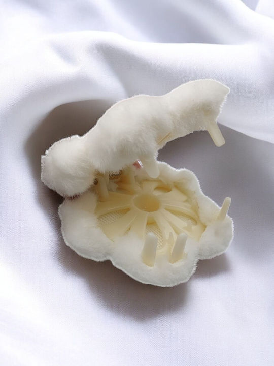 Kids Hair Clasp Flower in White Color