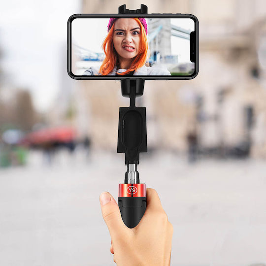 Ausziehbarer Selfie-Stick Bluetooth Drahtlos Smartphone Drehbares Stativ Schwarz