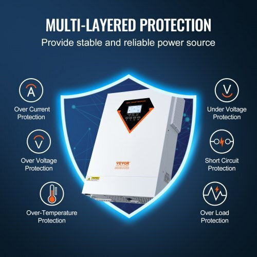 Vevor Hybrid Solar Inverter 5500w 230v 100a Mppt Controller Lwgpnkytjmpph2a48v2