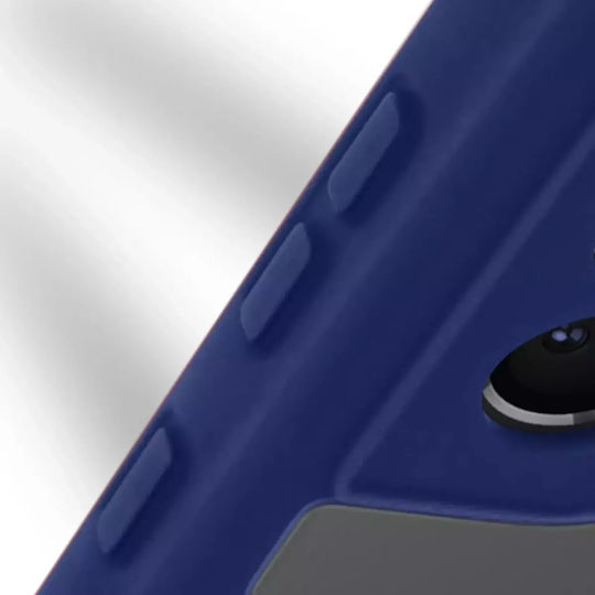 Hülle Oppo A54 A74 5G Plexiglas Rückseite Polymer Vorderseite Kontur Blau