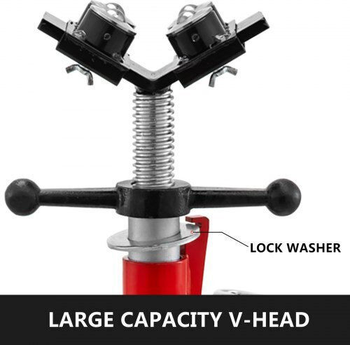 Vevor Βάση Σωλήνων V-head 1107a Αναδιπλούμενη Χωρητικότητα 2 Τόνων 28-51.5 Ίντσες 4 Μπάλες Μεταφοράς Jj1107a4ytgjvx001v0