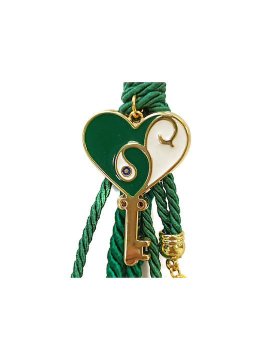 Li-LO Suspendata Amulet Cheie Verde din Metal 23cm 1buc