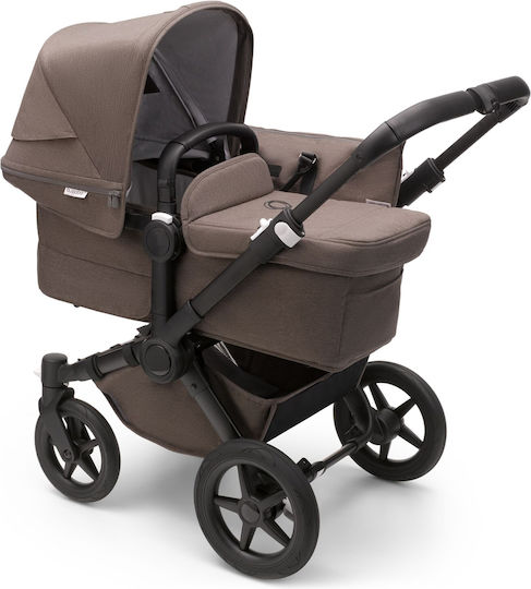 Bugaboo Donkey 5 Mono Adjustable 2 in 1 Baby Stroller Suitable for Newborn Mineral Black/Taupe