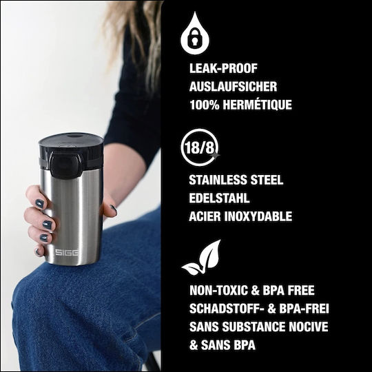 Sigg Thermo Pahar Termos Oțel Inoxidabil 270ml Argintiu
