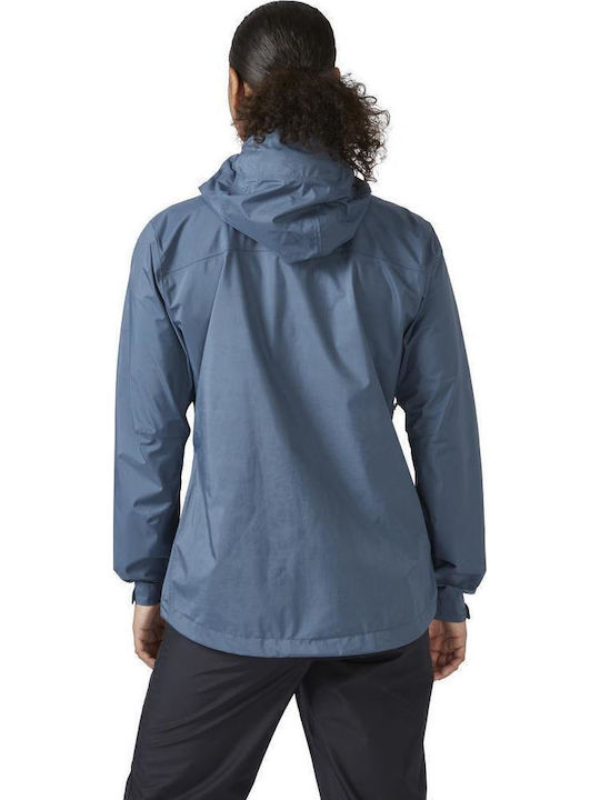 Downpour Women's Short Lifestyle Jacket Waterproof for Winter Orion Blue
