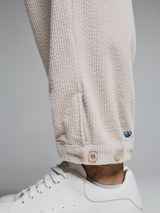 Παντελόνι Cargo Off White
