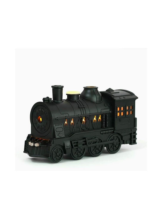 Diffuser Αρωματοθεραπείας Υγραντήρας 300ml 8w Τηλεχειριστήριο Σχέδιο Τρενάκι Μάυρο