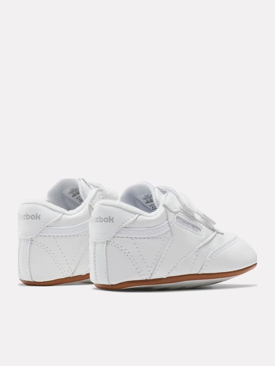 Reebok Βρεφικά Sneakers Αγκαλιάς Λευκά Club C Crib