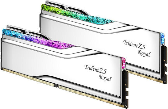 G.Skill Trident Z5 Royal Neo EXPO DDR5 32GB RAM με 2x16GB Modules και Ταχύτητα 6000 για Desktop