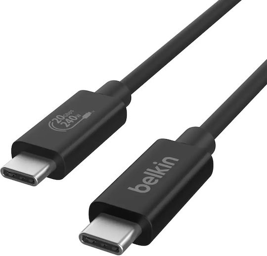 Belkin USB 4 Video Cable USB-C Male - USB-C 240W PD Black 2m INZ004bt2MBK