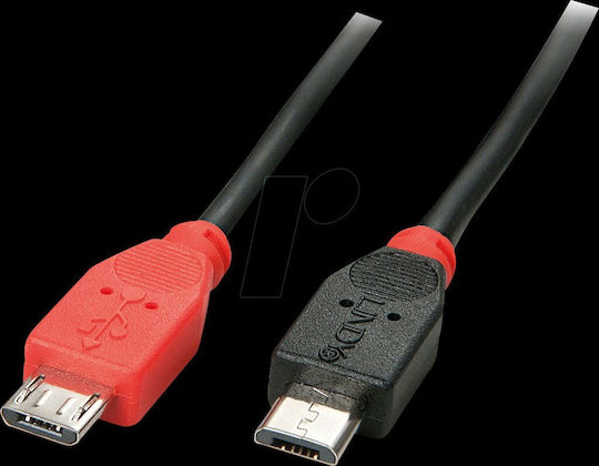 Lindy Μετατροπέας micro USB / mini USB male σε micro USB / mini USB female 1τμχ 31759